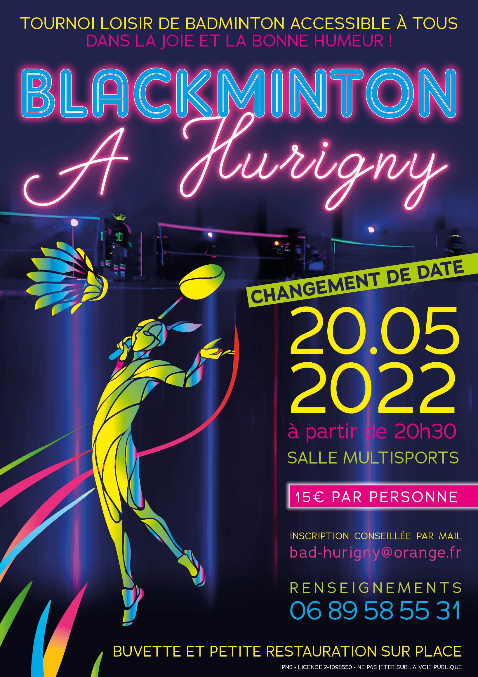 affiche blackminton